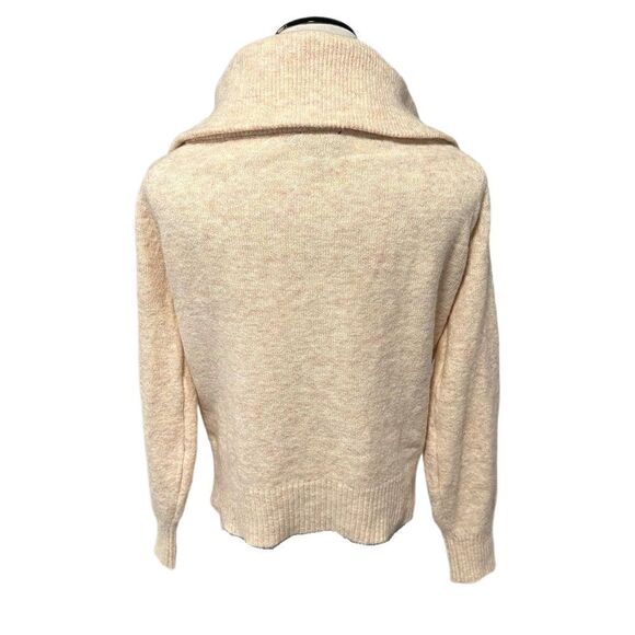 New! Lulus Beige Cowl Neck Sweater Sz M - Picture 2 of 5